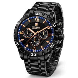 MPW-0331 - Montres Prestige Men's Watch - 44mm, Black